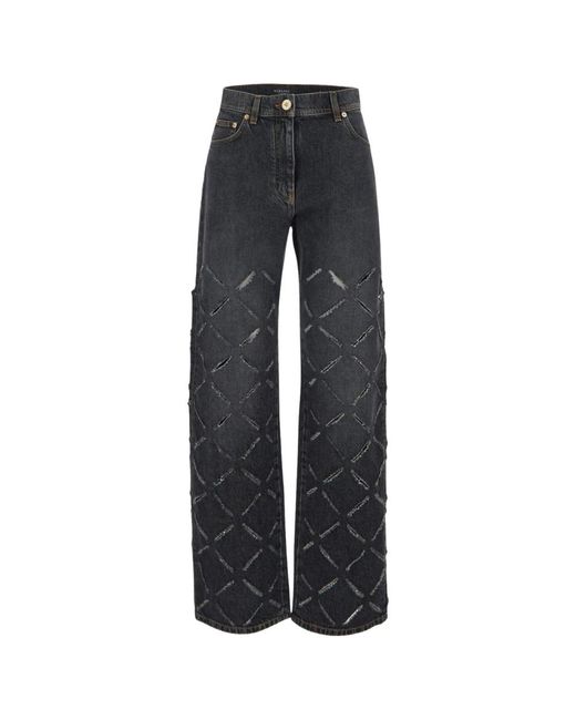 Versace Gray Loose-Fit Jeans