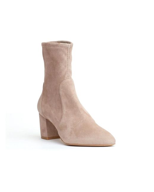 Stuart Weitzman Natural Heeled Boots