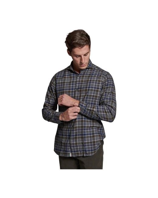 Tintoria Mattei 954 Black Casual Shirts for men