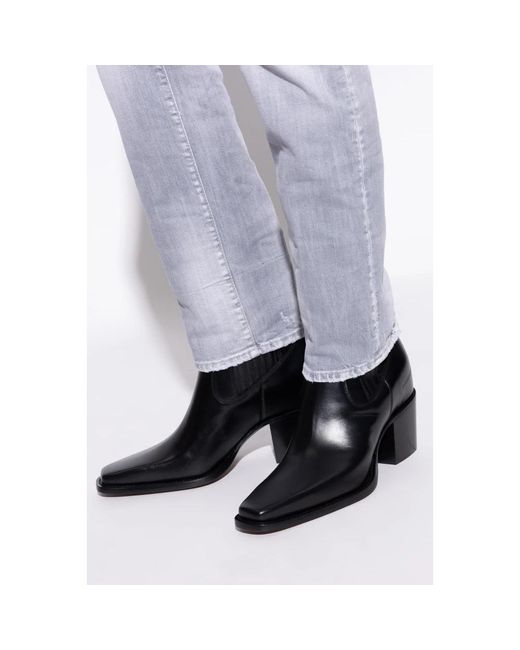 DSquared² Black Heeled Boots for men