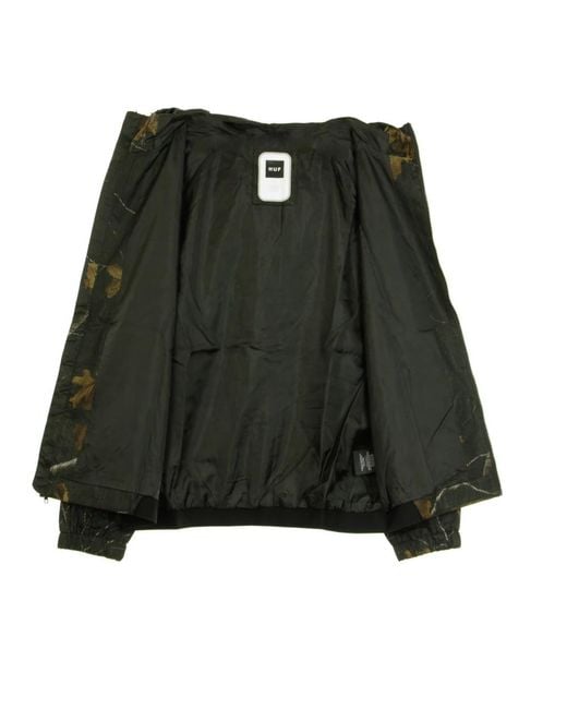 Light Jackets Huf de hombre de color Green