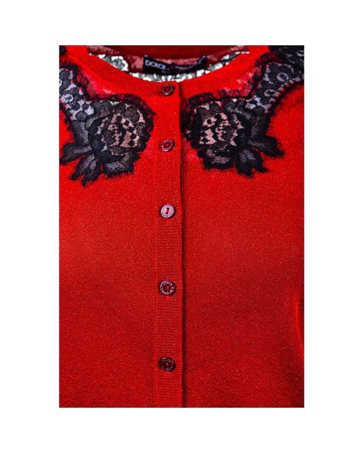 Knitwear > cardigans Dolce & Gabbana en coloris Red