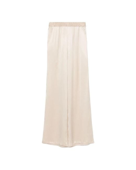 Eleventy Natural Wide Trousers