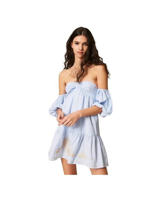 Twinset Blue Summer Dresses