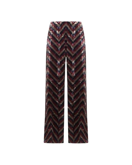 Pierre Louis Mascia Multicolor Wide Trousers