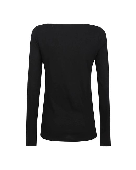 Majestic Filatures Black Long Sleeve T-Shirts