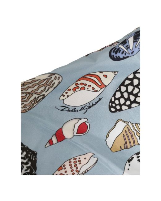 Dolce & Gabbana Blaue Muschel-Print Badehose in Blue für Herren