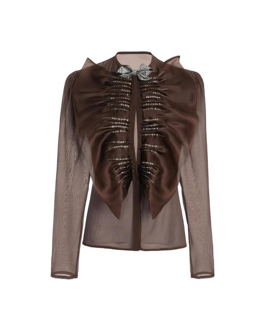 Blouses Genny de color Brown