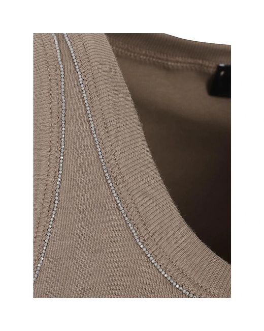 Fabiana Filippi Brown Sleeveless Tops