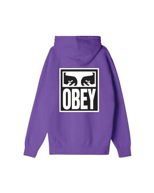 Obey Purple Hoodies for men
