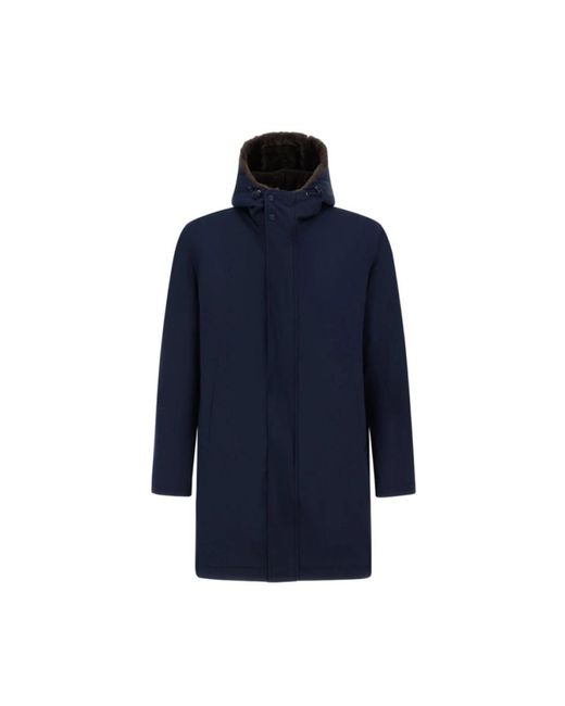 Parkas Herno pour homme en coloris Blue