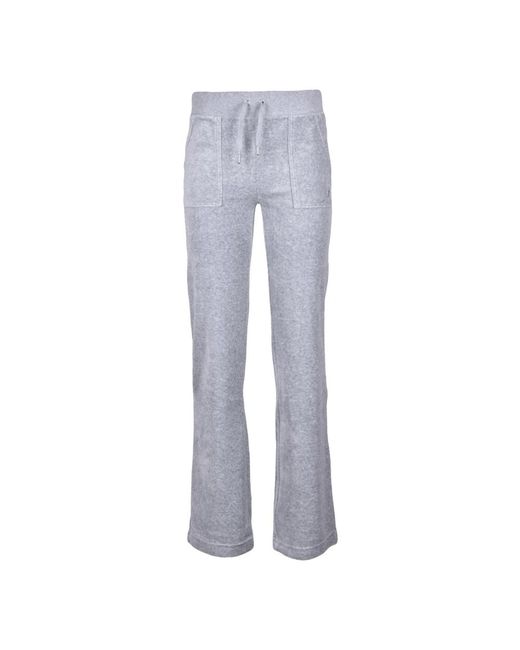 Juicy Couture Gray Wide Trousers