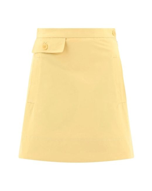Aspesi Rokken ,Geel ,Katoen Gele Abigayle Rok Voor Casual Uitstapjes in het Yellow
