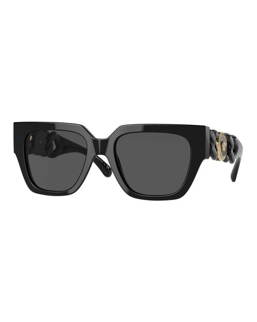 Gafas de sol negras/grises Versace de color Black