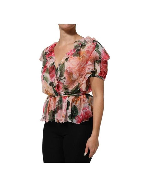 Dolce & Gabbana Red Blouses