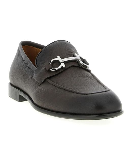 Loafers Ferragamo pour homme en coloris Black