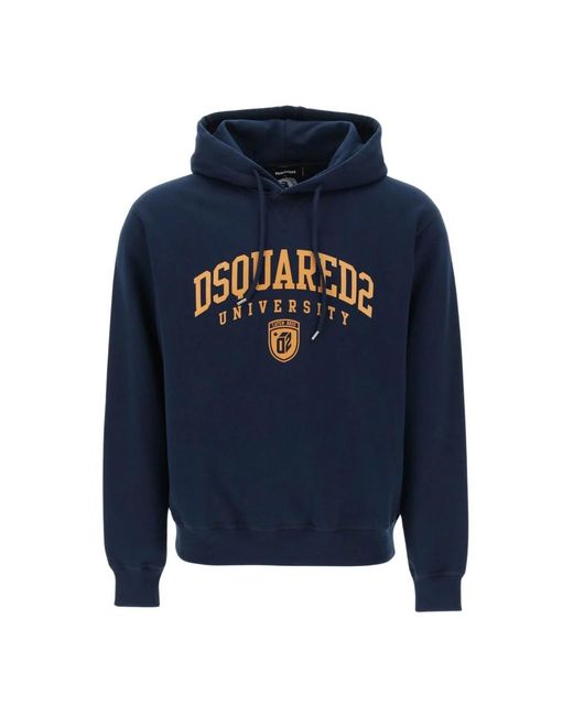 University cool fit hoodie di DSquared² in Blue da Uomo