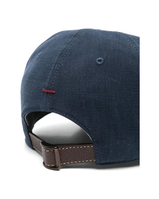 Brunello Cucinelli Blue Caps for men