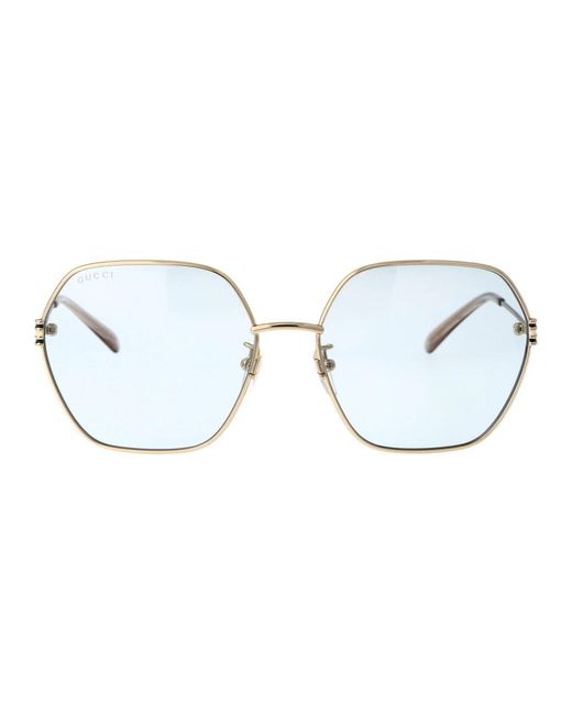 Gucci Metallic Stylische sonnenbrille gg1285sa