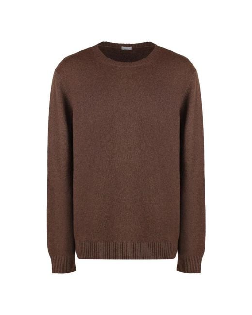 Malo Brown Cashmere Knitwear for men