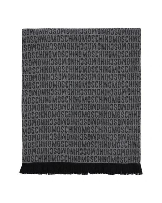 Moschino Black Winter Scarves