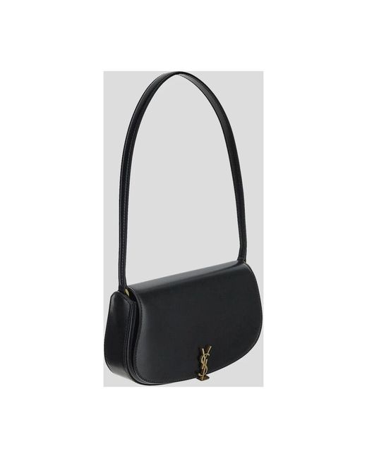 Saint Laurent Black Mini Voltaire Leder Box Tasche