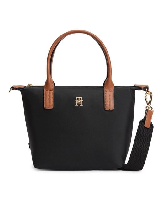 Tommy Hilfiger Black Popette Noir Schultertasche