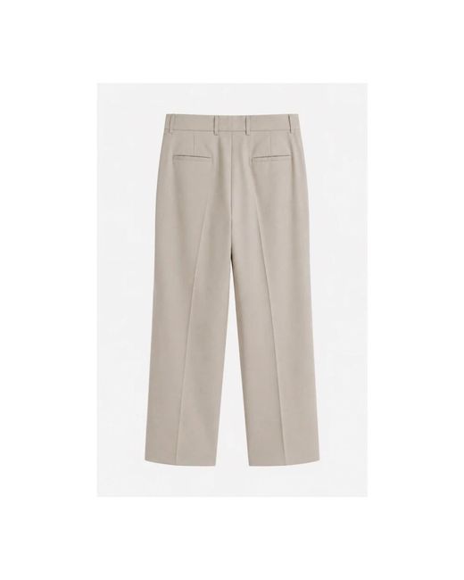 Manuel Ritz Wide Straight-Leg Broeken in het Gray