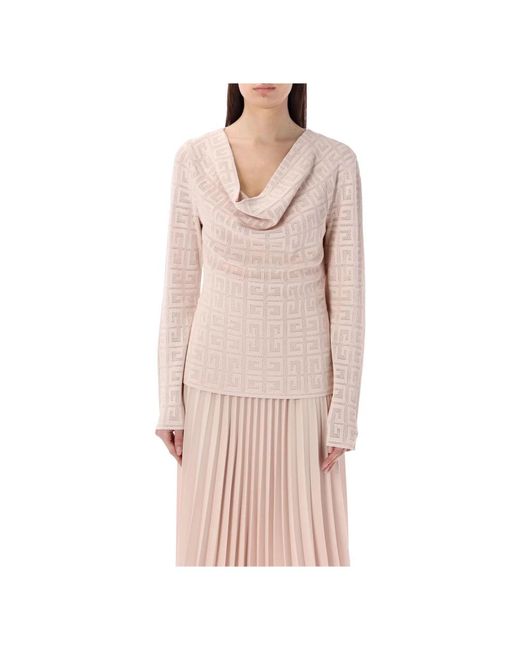 Givenchy Pink Round-Neck Knitwear