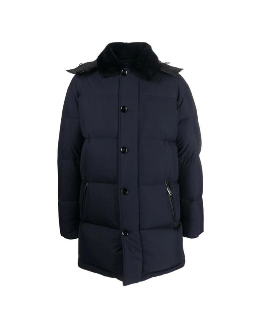 Brioni Blue Down Coats for men