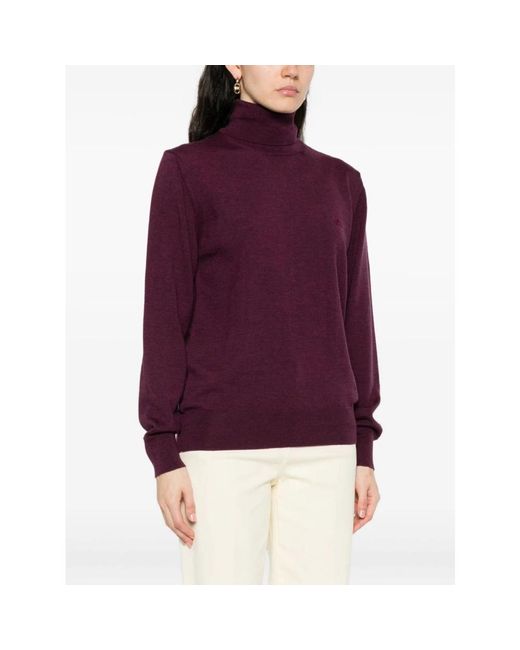 Etro Purple Turtlenecks