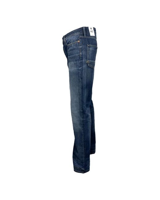 Denham Jeans ,Blauw ,Katoen Straight Jeans in het Blue voor heren