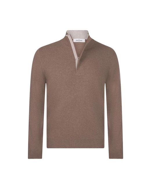Zip-Throughs Gran Sasso pour homme en coloris Brown