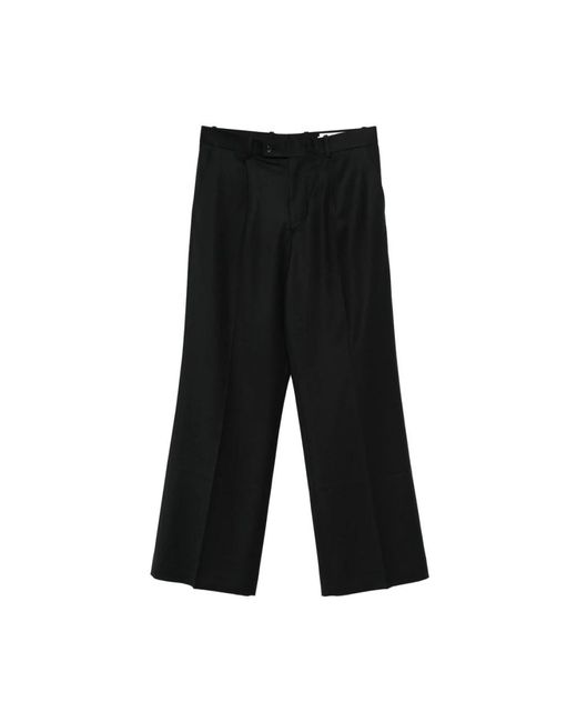 TONYWACK Black Wide Trousers for men