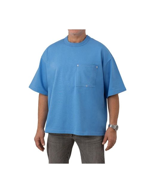 Bottega Veneta T-Shirt Oversize in het Blue voor heren