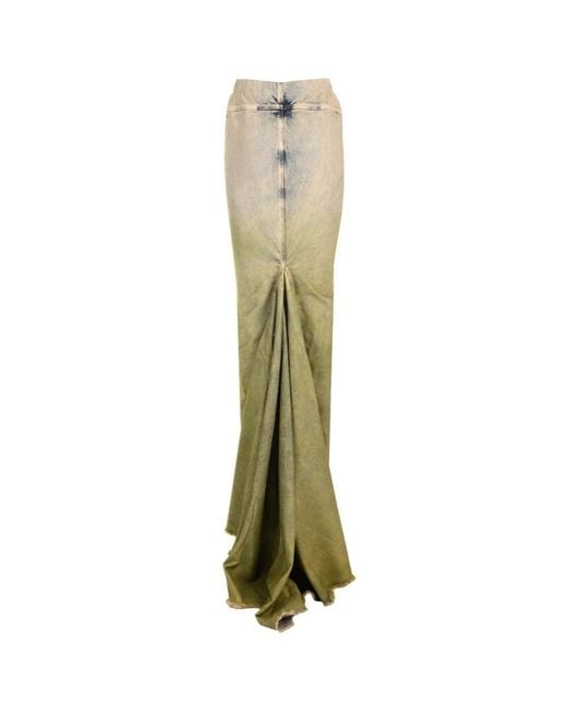 Moncler Green Denim Skirts
