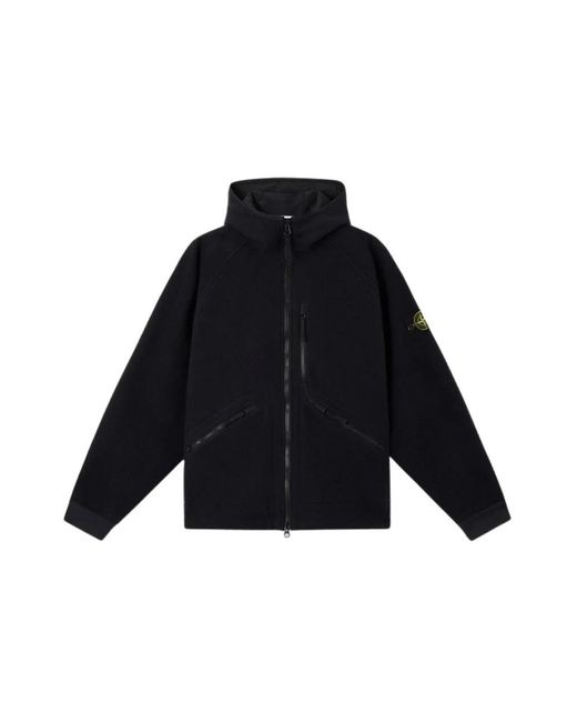 Stone Island Jassen ,Zwart ,H25 Jacket in het Blue voor heren
