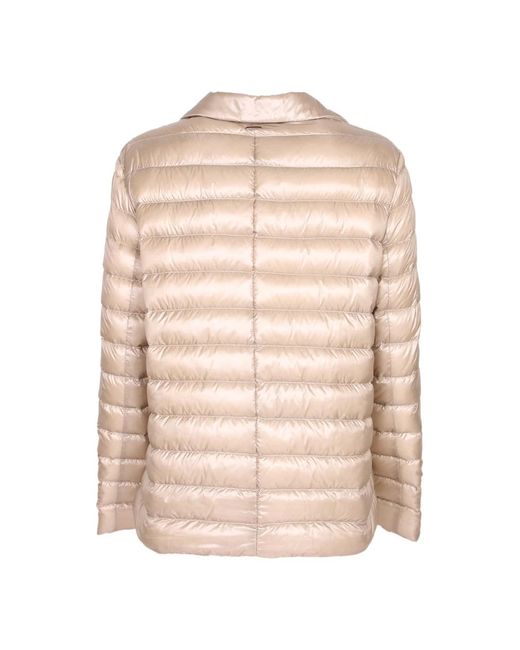 Herno Nylon Down Jacket in het Natural