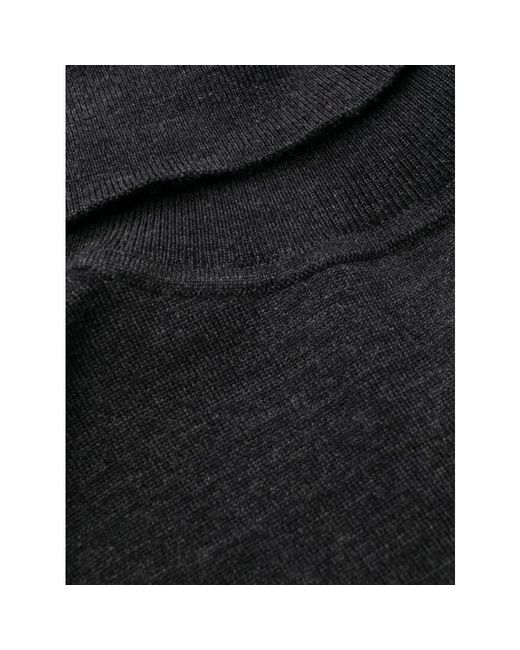 P.A.R.O.S.H. Kleedjes ,Grijs ,Wol Lime Grijze Midi Jurk in het Black