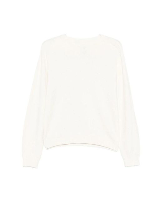 Liu Jo White Round-Neck Knitwear