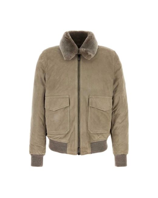 Down Jackets di Moorer in Natural da Uomo