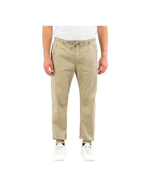 Bikkembergs Slim-Fit Trousers in het Natural voor heren
