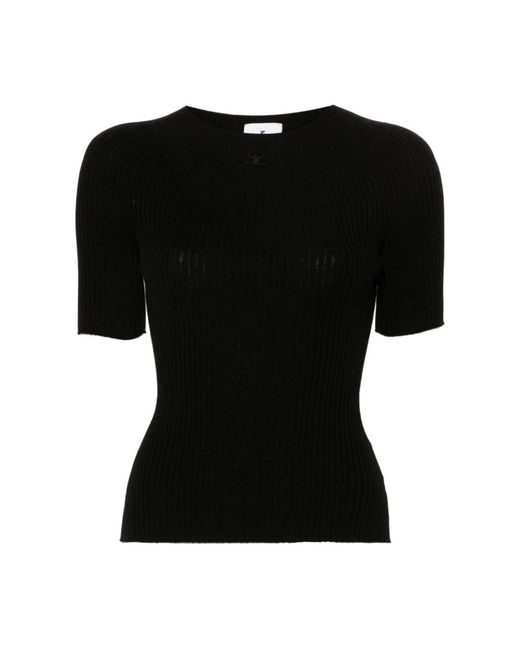 Courreges Black T-Shirts