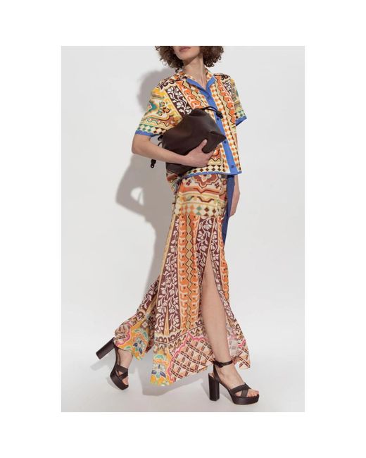 Etro Wide Trousers in het Multicolor