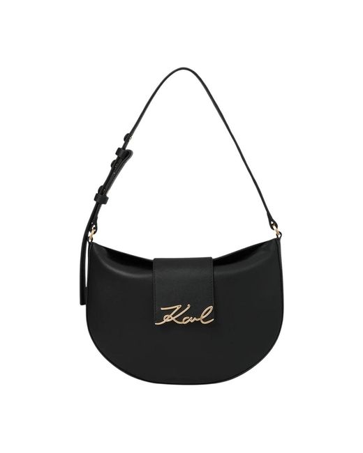 Karl Lagerfeld Black Shoulder Bags