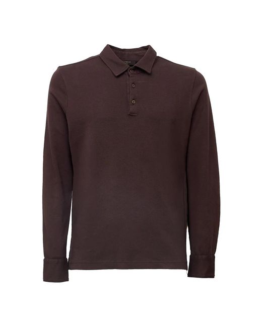 Zanone Brown Polo Shirts for men