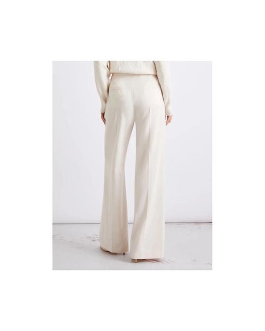 Marella White Wide Trousers