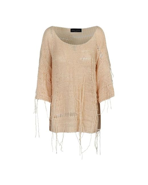 Roberto Collina Natural Round-Neck Knitwear