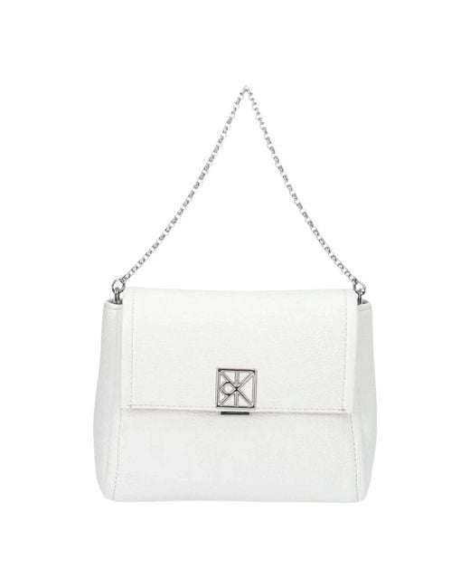 Calvin Klein White Shoulder Bags