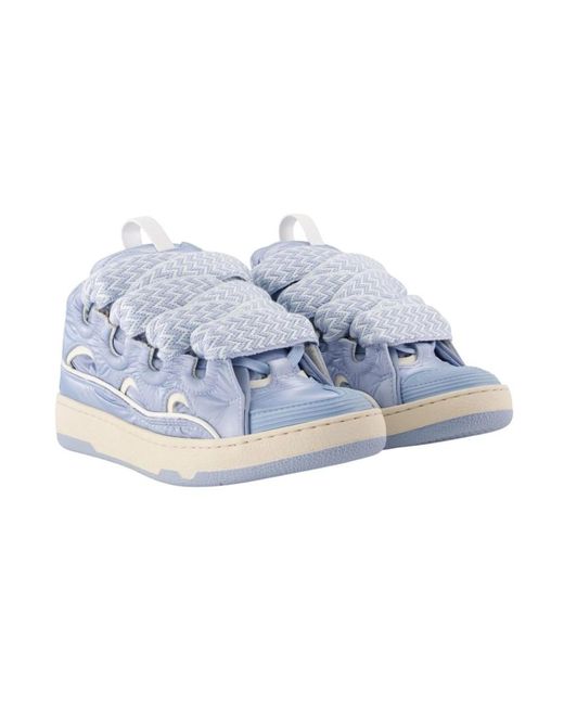 Lanvin Blue Curb Trainers